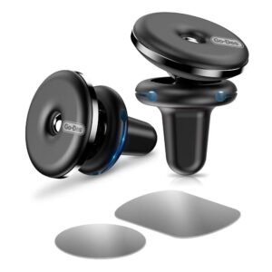 Go-Des Magnetic car phone holder Wire clip Design Air Vent Mount Type Universal Car Air Vent Dual Clips