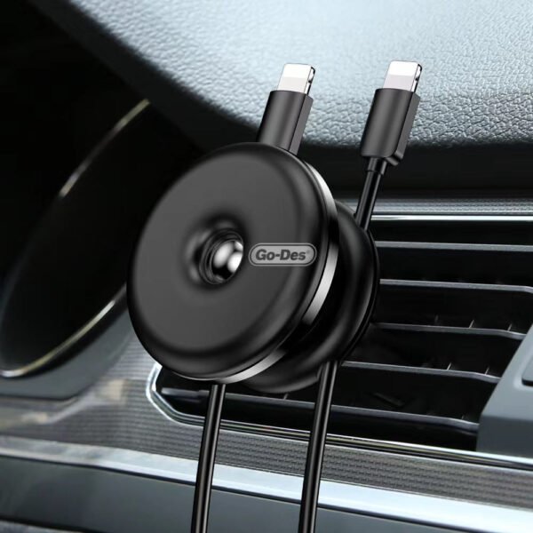 Go-Des Magnetic car phone holder Wire clip Design Air Vent Mount Type Universal Car Air Vent Dual Clips