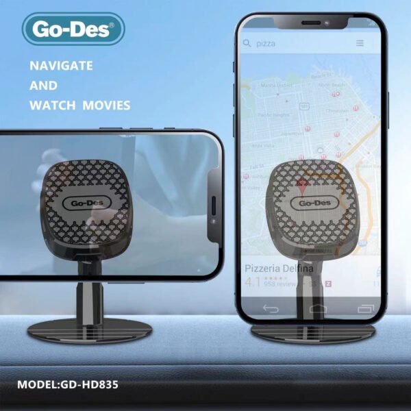 Go-Des Intelligent dashboard in-car Magnetic holder Magnetic Car Phone Holder Stand Multifunctional Universal Magnet Wall Mobile Phone Holder