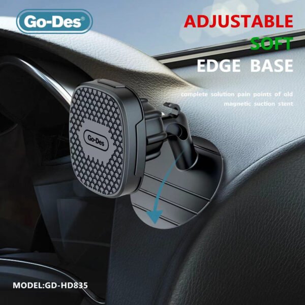 Go-Des Intelligent dashboard in-car Magnetic holder Magnetic Car Phone Holder Stand Multifunctional Universal Magnet Wall Mobile Phone Holder