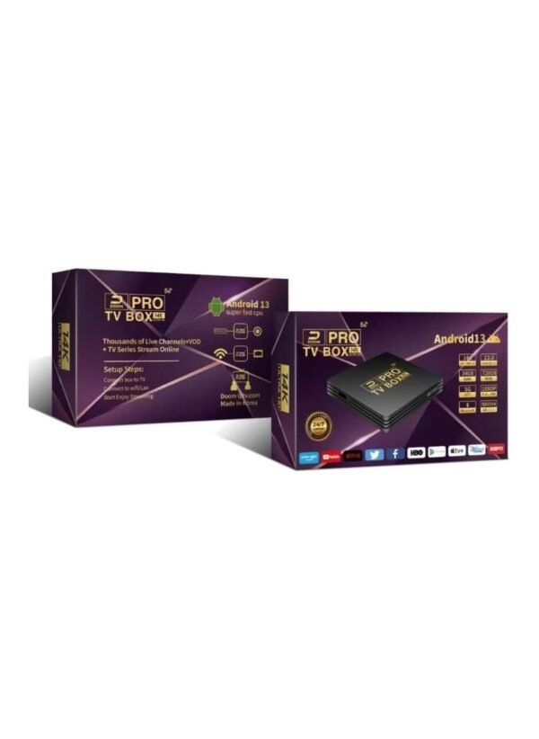 DOOM PRO 5G TV BOX 34GB-RAM,720GB-ROM 14KUHD