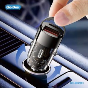 Go-Des PD65W QC3.0 Fast Car Charger 65W USB C Type-C
