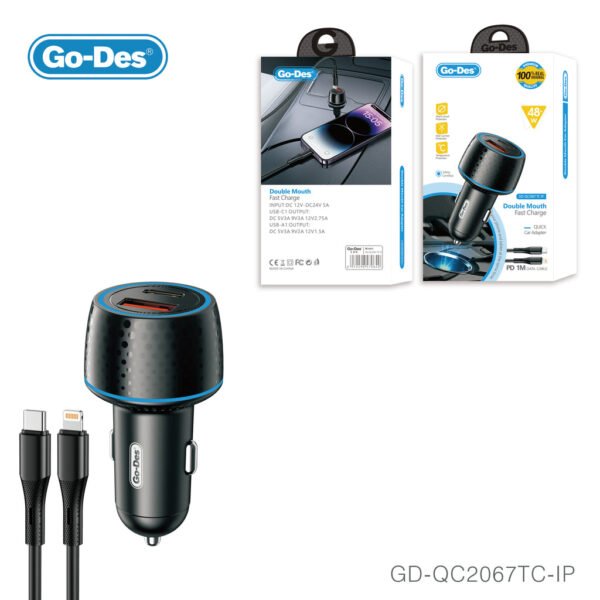 GoDes 48W Dual Port Fast Car
