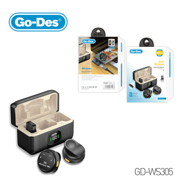Go-Des 2in1 Wireless Magnetic Button