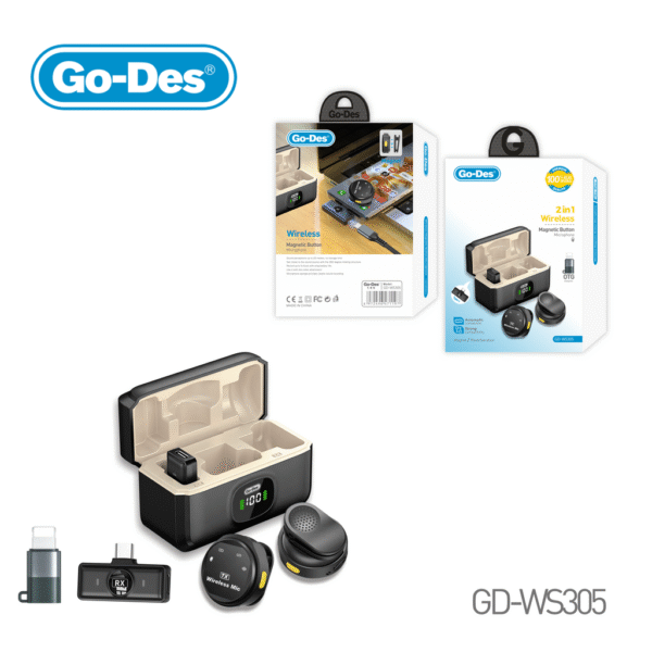 Go-Des 2in1 Wireless Magnetic Button